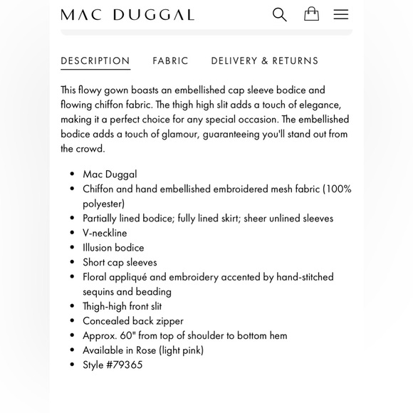 Mac Duggal Pink Embellished Cap Sleeve Bodice Flowy Gown - Picture 7 of 12